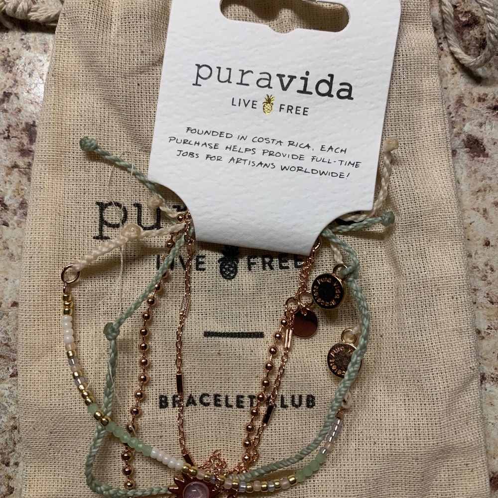 Pura Vida bracelet set w bag Brand new w tags